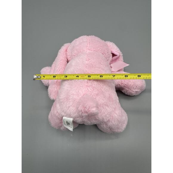 Kellytoy Bee Happy Pink Bunny Rabbit Plush 11” Stuffed Animal W/ Ribbon Bow - Picture 10 of 13